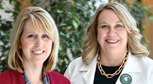 Jill Vondrasek, MBA, and Mary
Smania, D.N.P., FNP-BC, AGN-BC
 - PHOTOS BY KRISTY TAYLOR