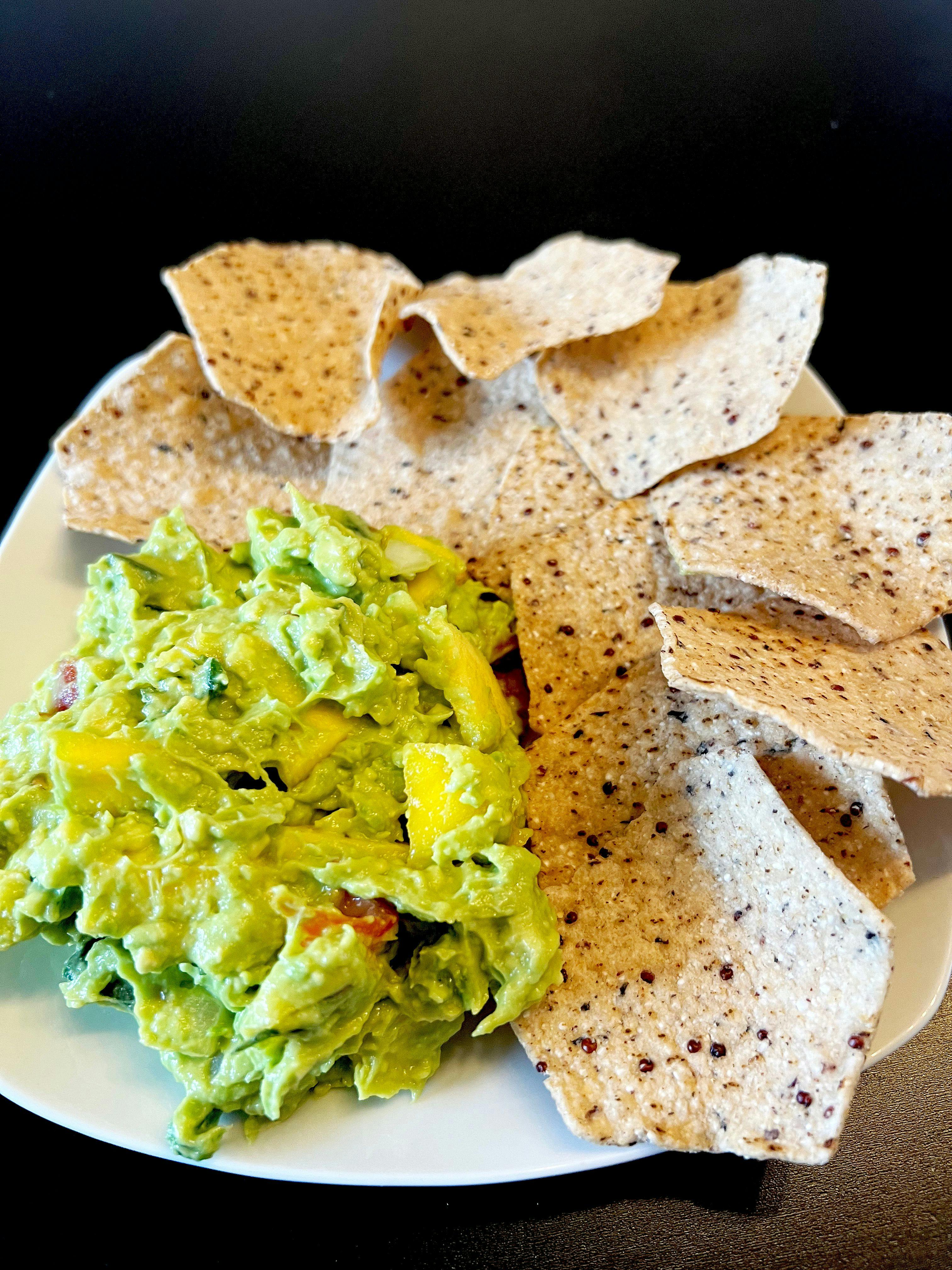 Guacamole is always a favorite dip for chips, but try it on top of salads and burrito bowls.