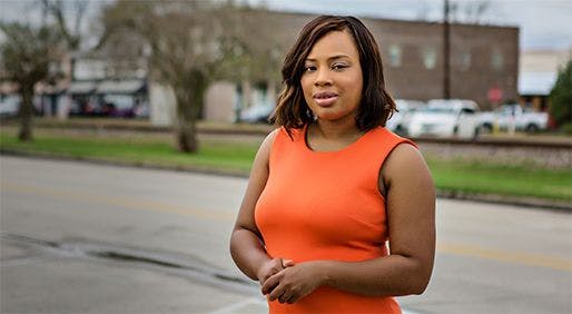 Wanting to help others like
herself, Sharica Lewis started a
chapter of the National Cervical
Cancer Coalition in her town. - PHOTO BY: SHEILA HEBERT
