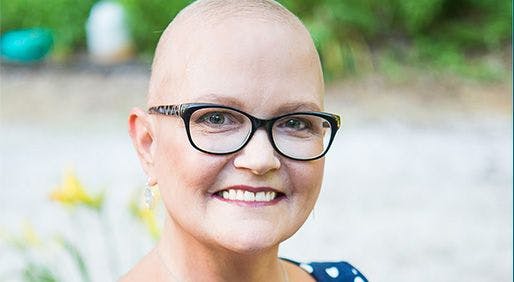 Nearly seven
years after being
diagnosed with
cholangiocarcinoma,
PATTY CORCORAN
has become both an
inspiration to, and
advocate for, others
diagnosed with
the disease. - PHOTO BY KATE EDWARDS KEY