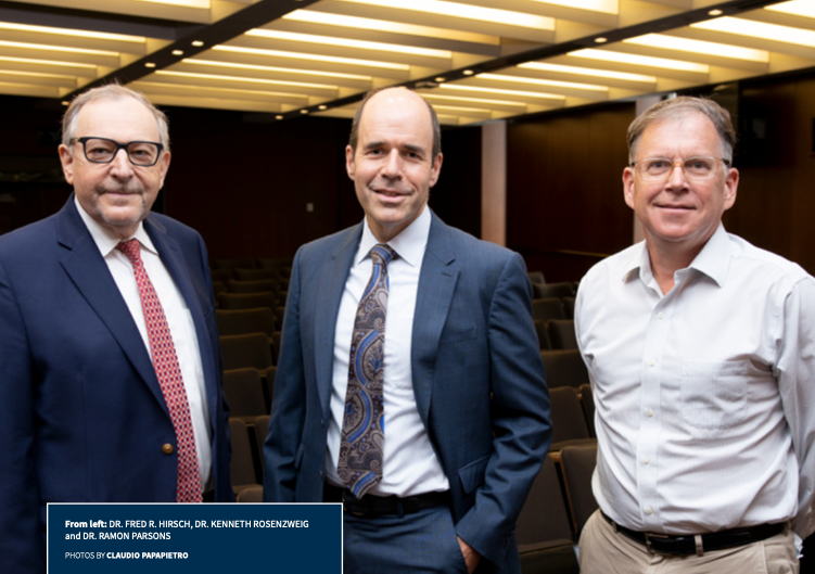 DR. FRED R. HIRSCH, DR. KENNETH ROSENZWEIG and DR. RAMON PARSONS