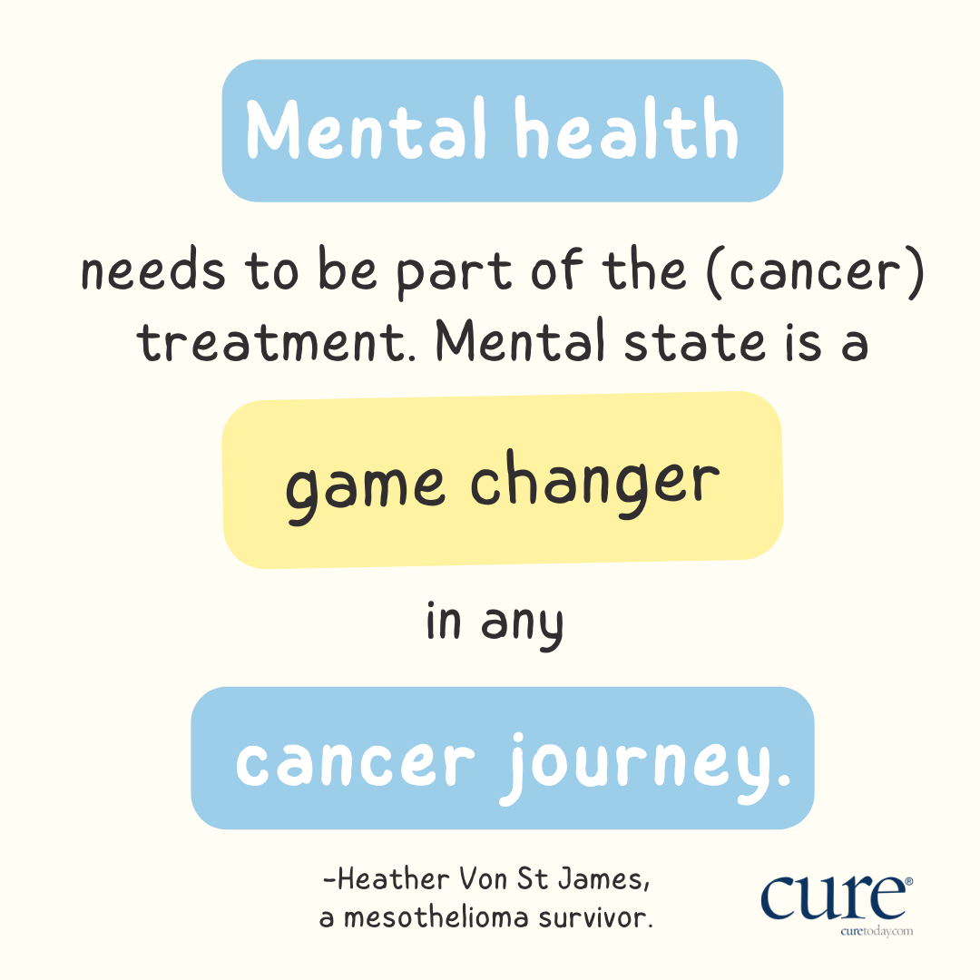 Cancer survivor Heather Von St. James said that mental health needs to be a part of cancer treatment. 