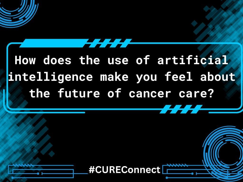We asked our audience how the use of AI makes them feel about the future of cancer care.