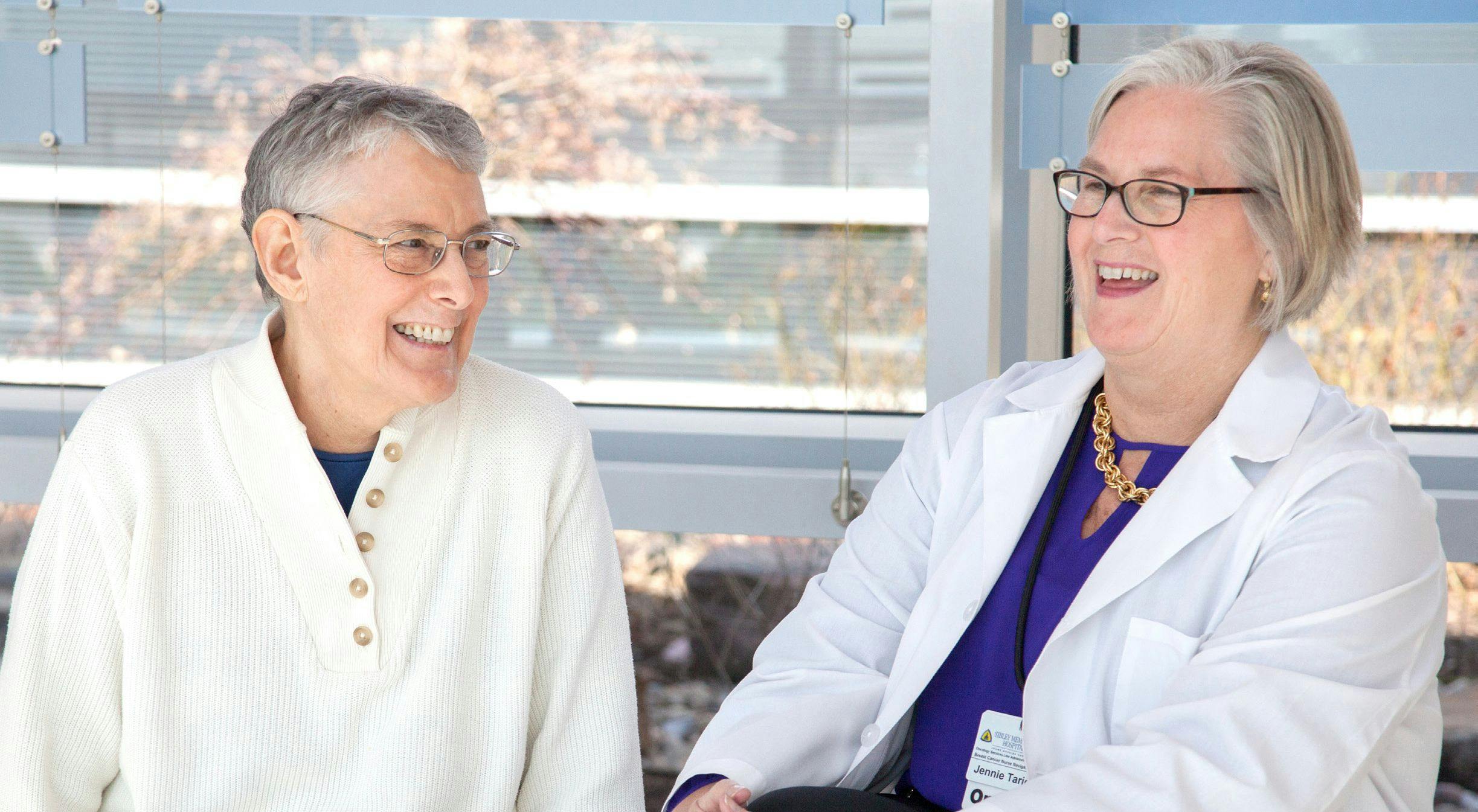 From left: Linda McCarthy and Jennie Tarica, M.S.N., RN, CN-BN
 - PHOTOS BY BOB RIVES