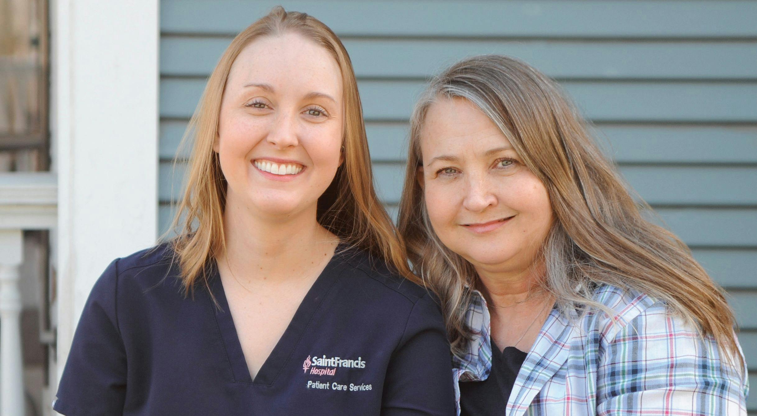From left: Kaitlyn Whitewater, B.S.N. RN, and Debbie Talley
 - PHOTOS BY ERIN GOODRICH