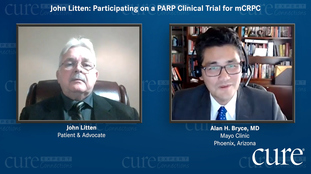 John Litten: Participating on a PARP Clinical Trial for mCRPC