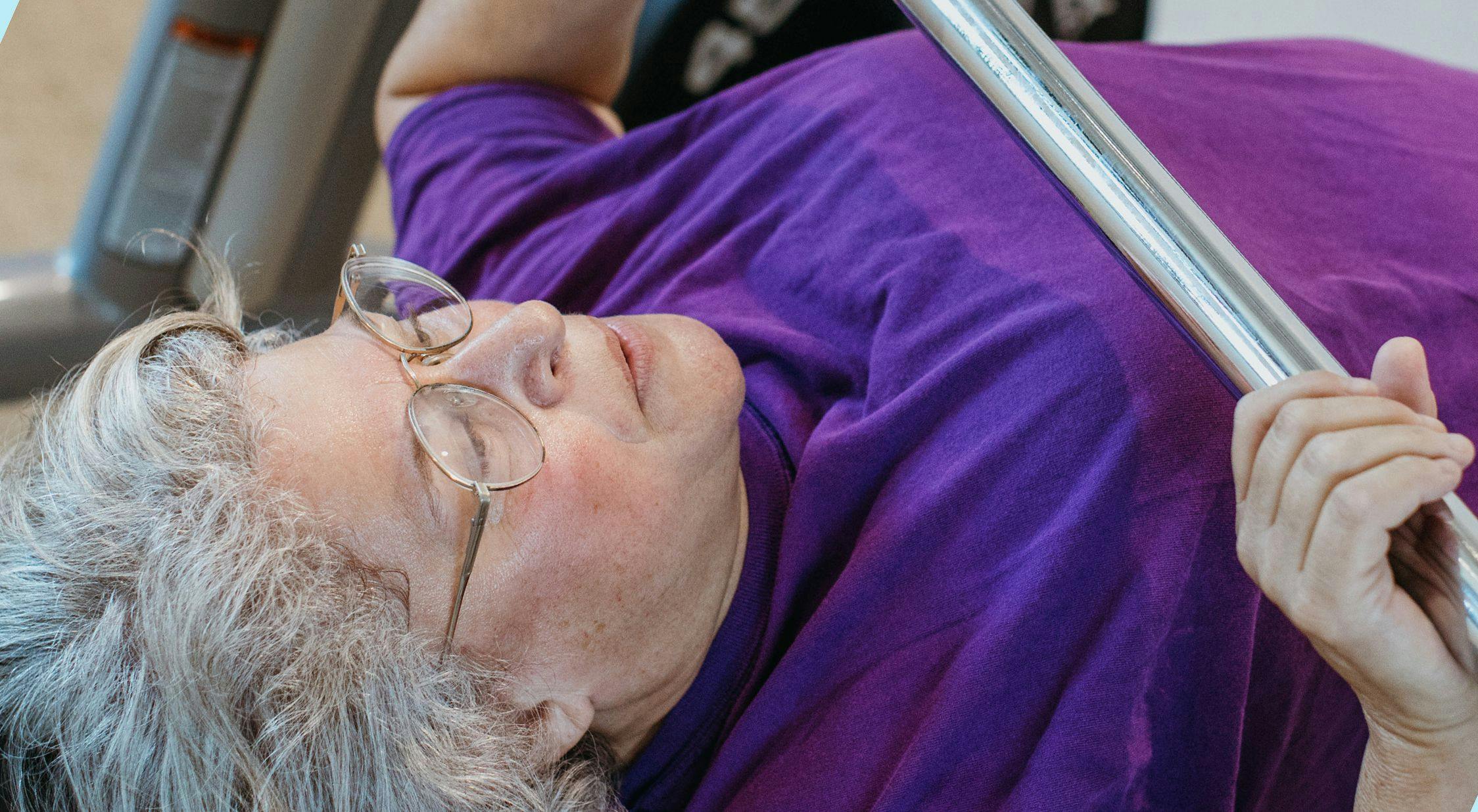 SYLVIA MORITZ
has taken up a
varied exercise
routine that helps
ease her arthralgia. - PHOTO BY MARIA DEFORREST