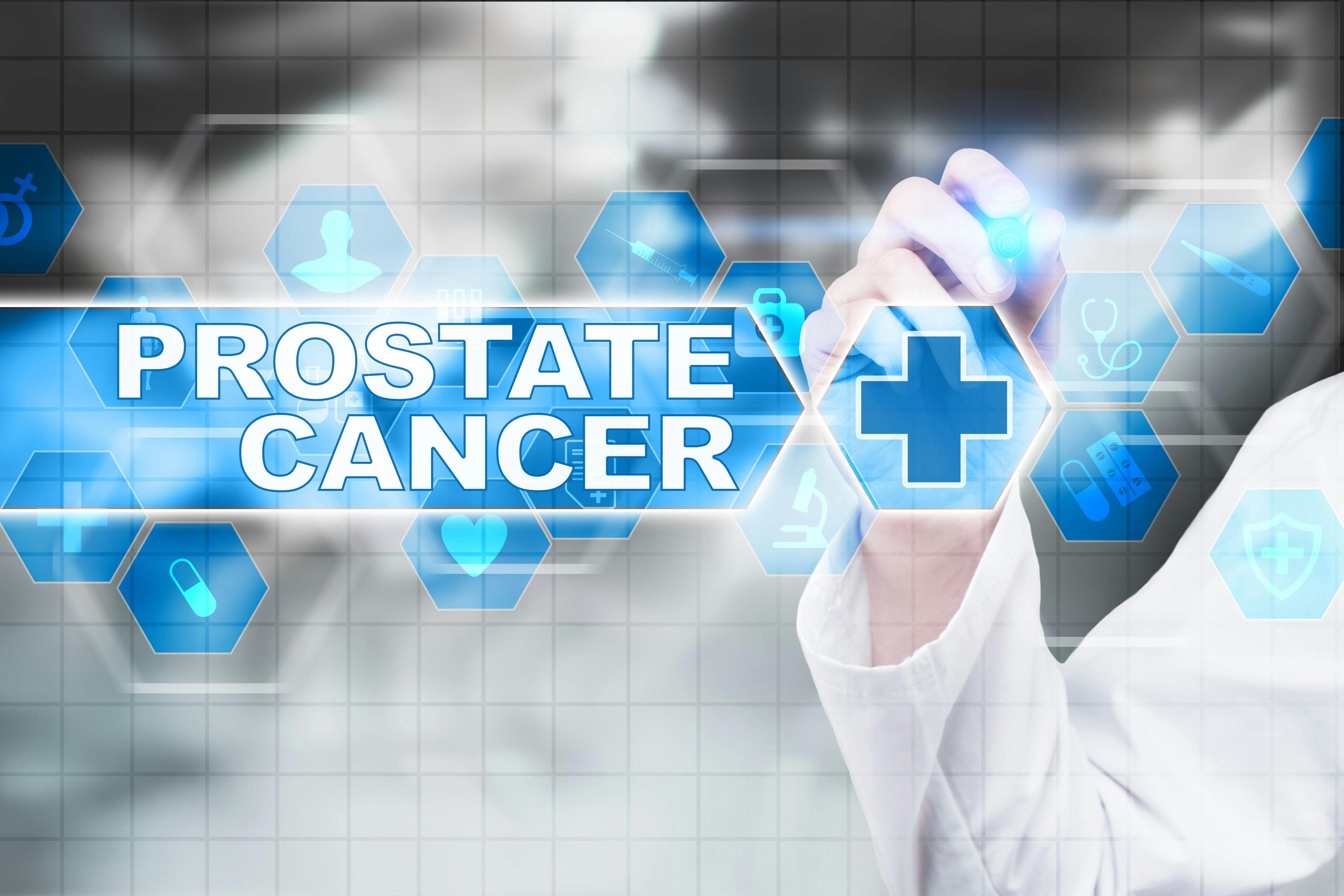 Medical doctor drawing prostate cancer on the virtual screen. | Image credit: ©  WrightStudio - © stock.adobe.com