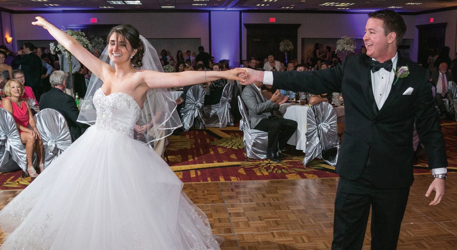 MATT HIZNAY dances with his wife, Ally, during their wedding reception on June 14, 2014. - COURTESY MATT HIZNAY / CIRINO PHOTOGRAPHY