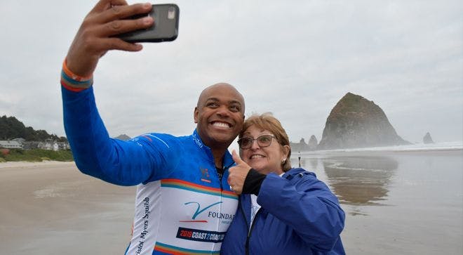 Ten-Year Bone Cancer Survivor Rides 'Coast 2 Coast'