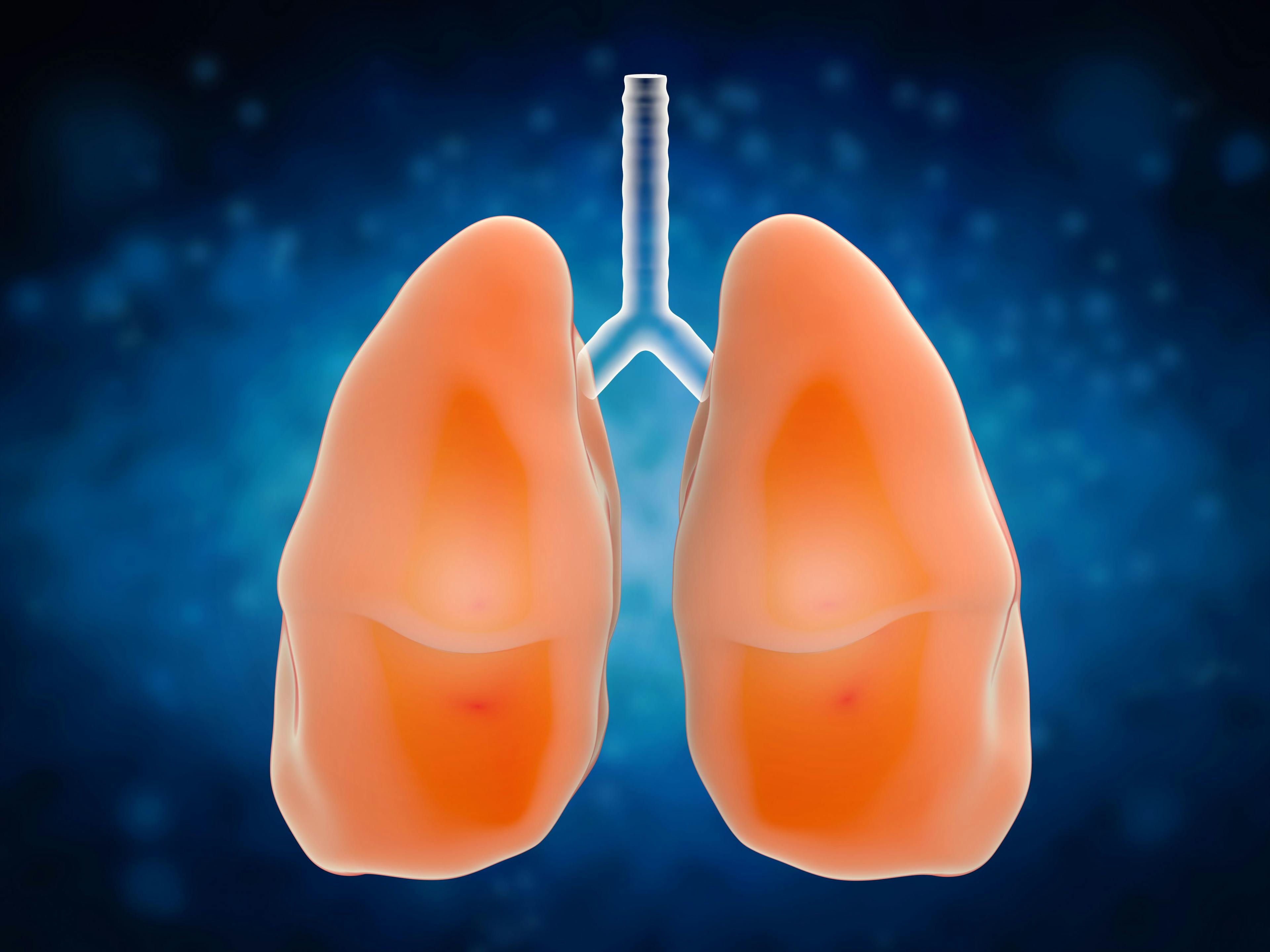 cartoon image of lung