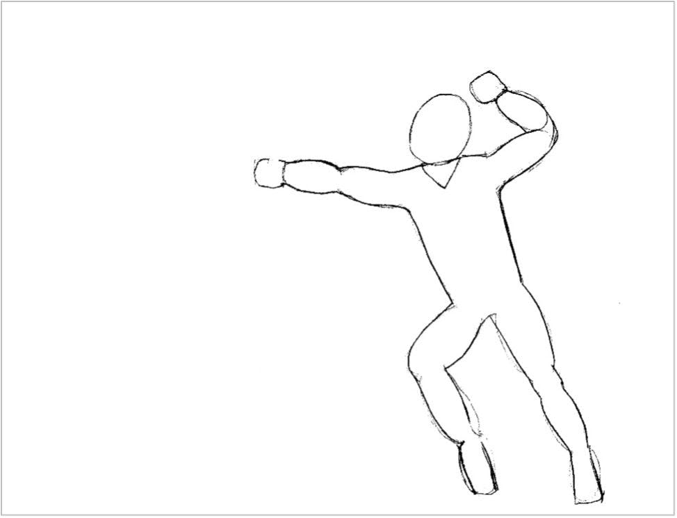6. Now darken the outline and erase any unwanted lines.