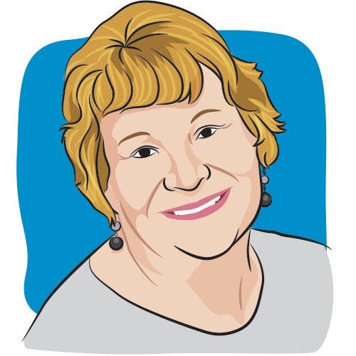 cartoon drawing of cancer survivor and blogger, Jane Biehl