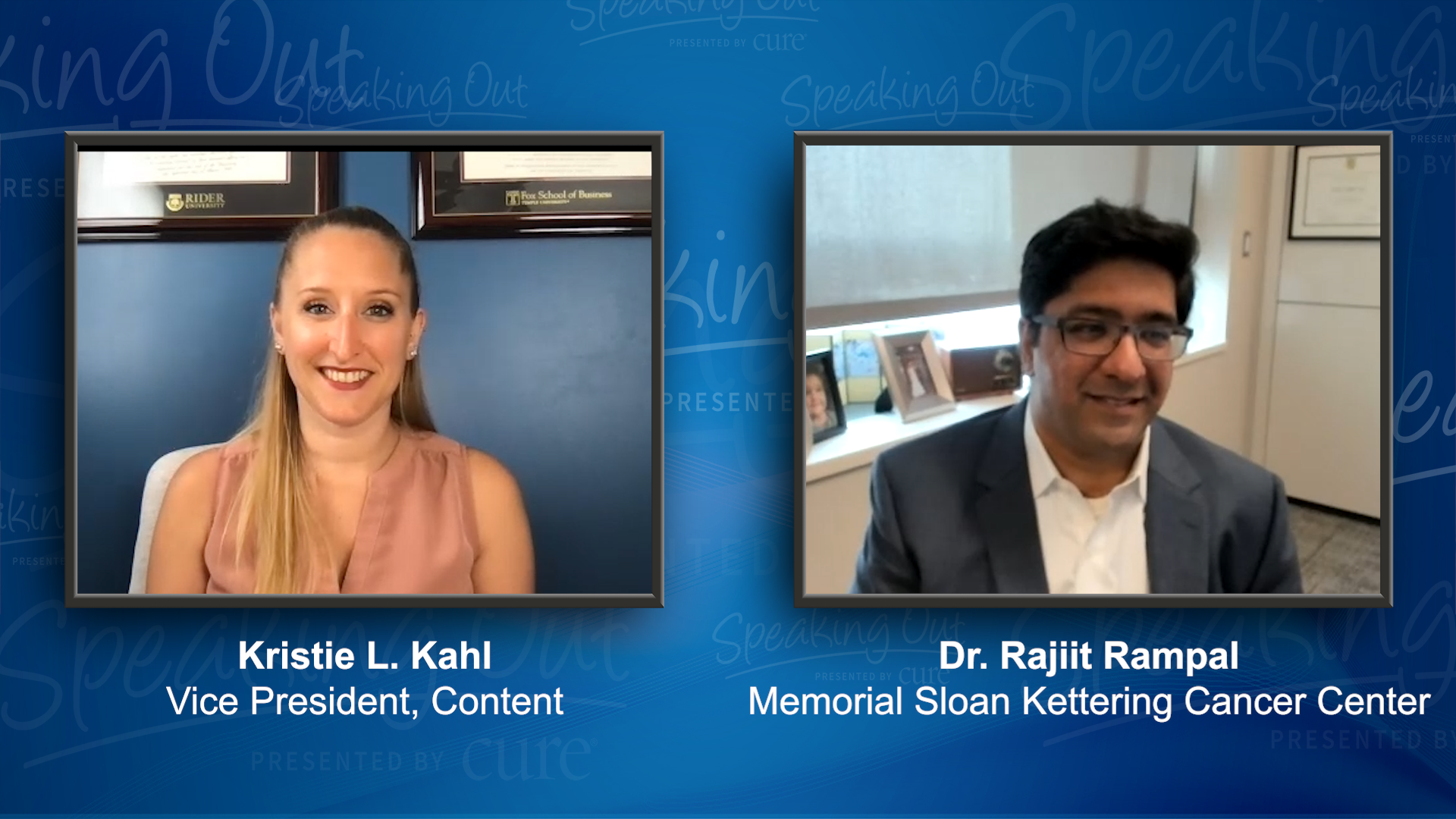 Kristie L. Kahl and Dr. Rajiit Rampal
