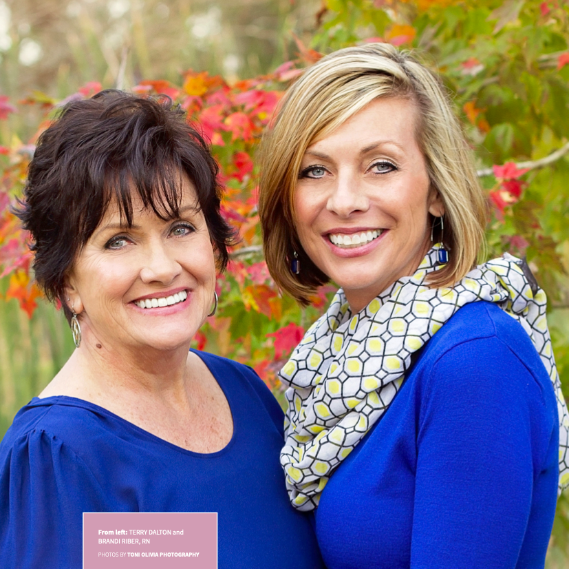 From left: Terry Dalton and Brandi Riber, RN. Photos by Toni Olivia Photography.