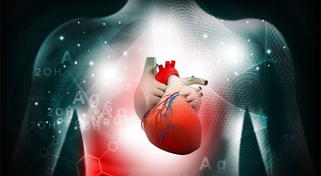 conceptual image showing the heart
