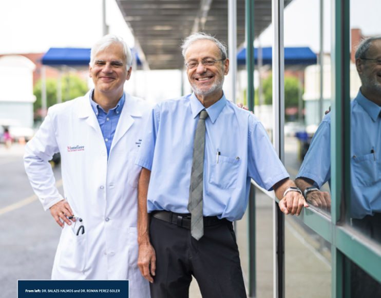 From left: Dr. Balazs Halmos and Dr. Roman Perez-Soler.