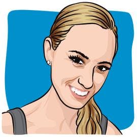 cartoon drawing of cancer survivor and blogger, Jessica Bolz