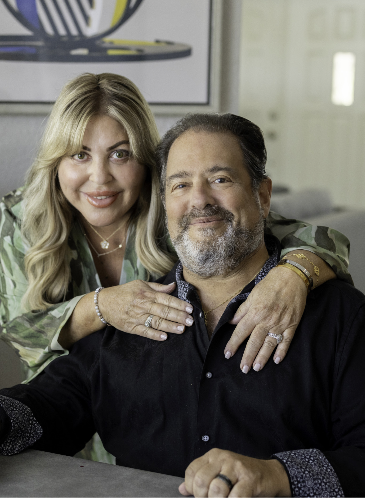Jordan and his wife, Lisa Meyerson.   Photo credit: GABBY BARBOSA 