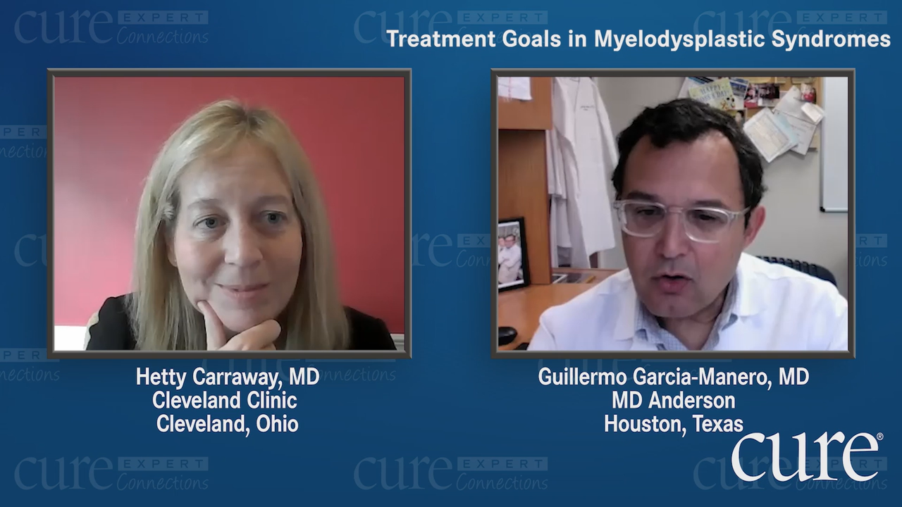 Treatment Goals in Myelodysplastic Syndromes