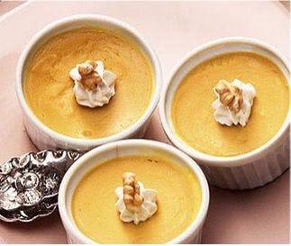Creamy pumpkin pudding.