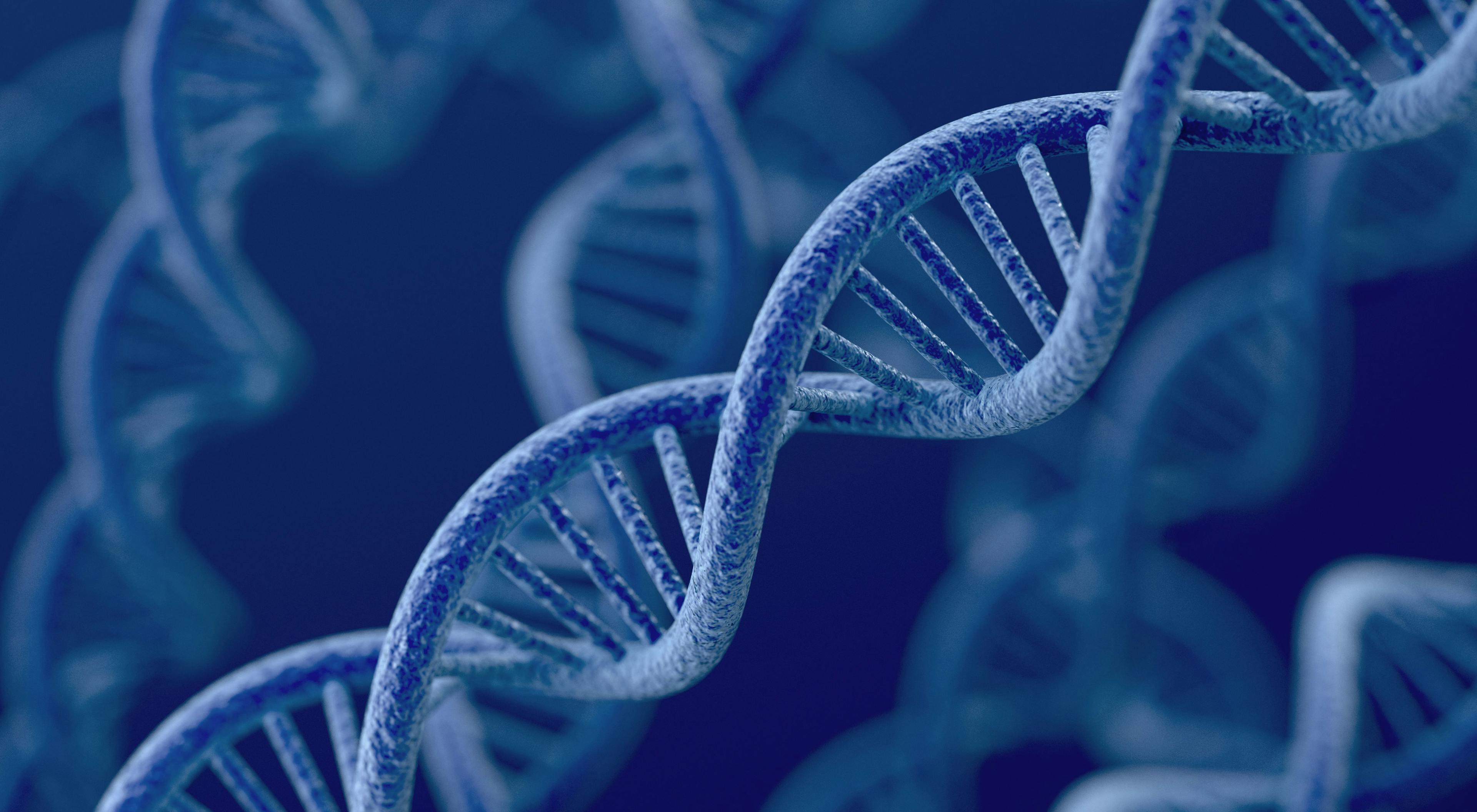 blue DNA strands
