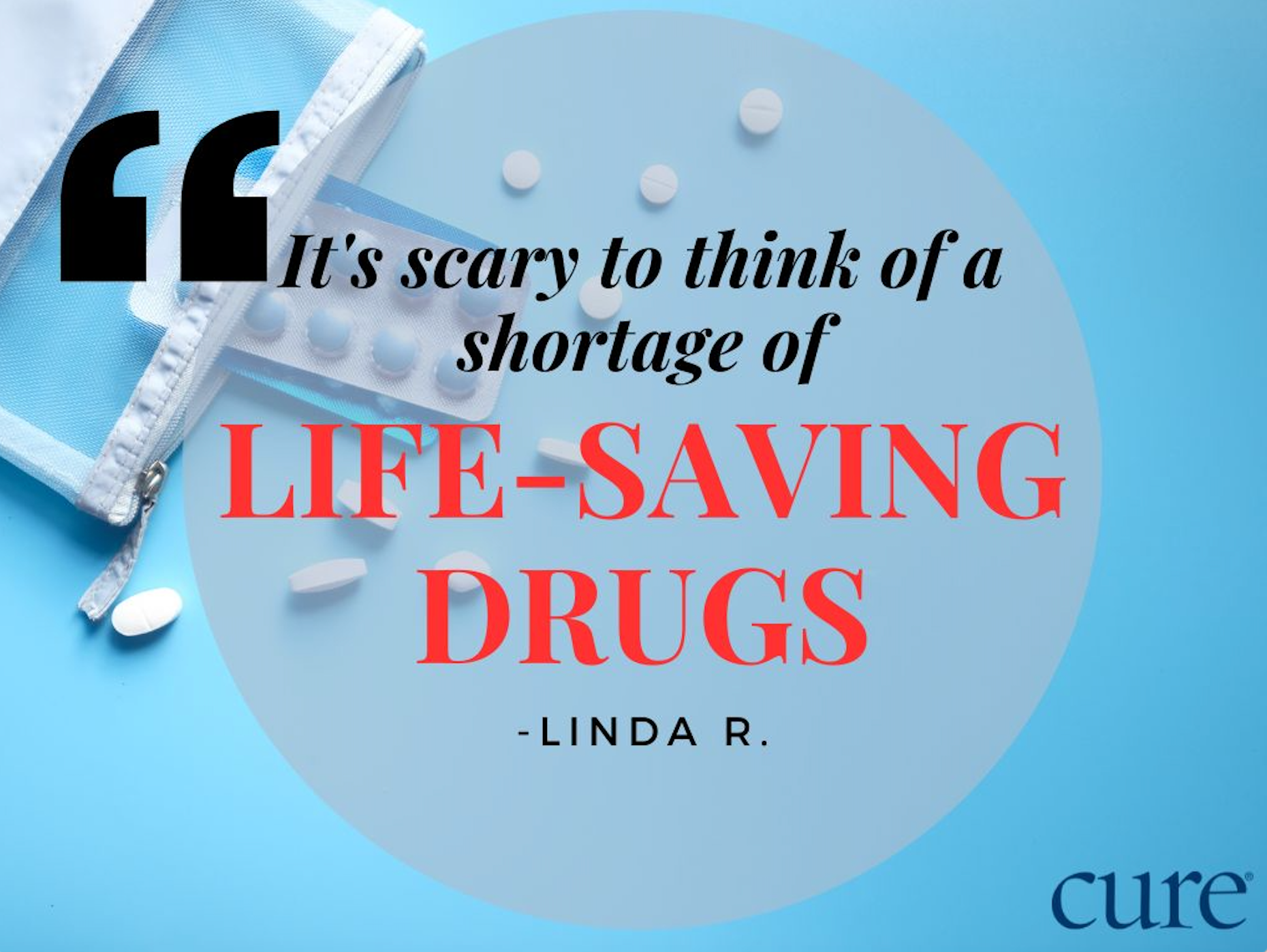 infographic of drug shortage quote
