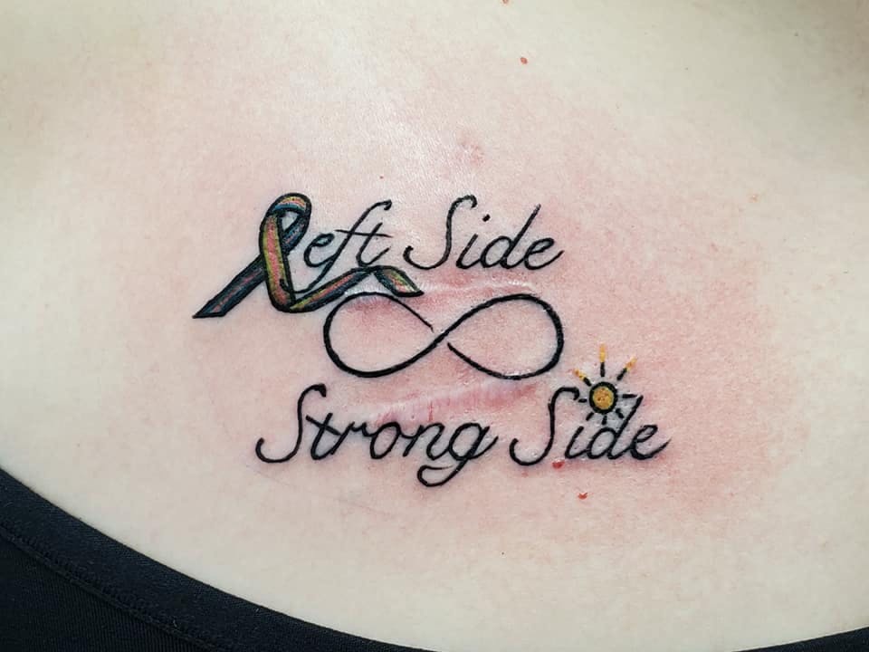 Liz McSpadden took control and decided that her first tattoo was not going to be from radiation to treat cancer. 