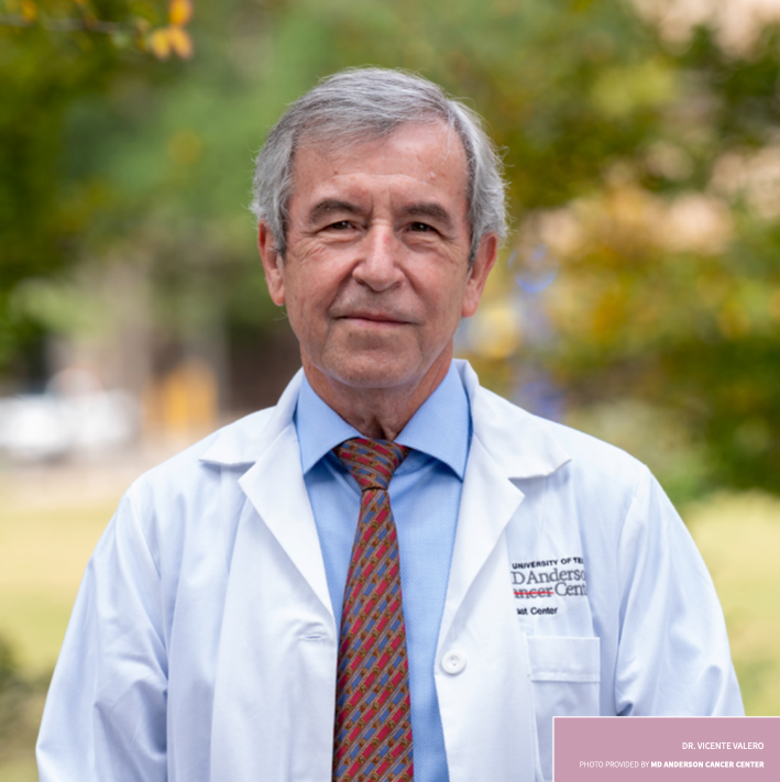 Dr. Vicente Valero. Photo provided by MD Anderson Cancer Center.