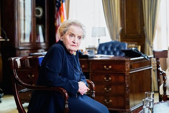 Former secretary of state Madeleine Albright. Photo credit: CBS via Getty Images