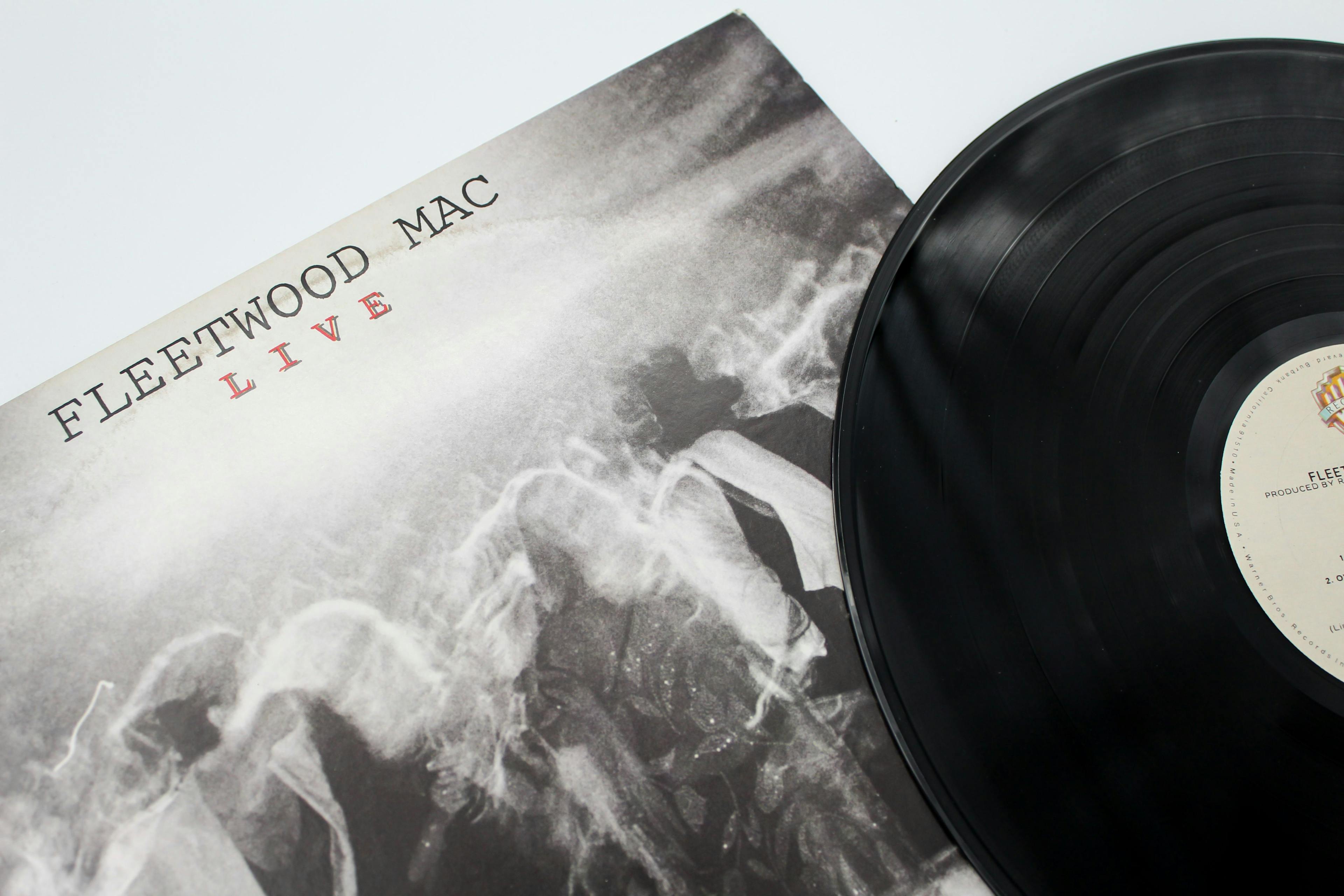 Rock and soft rock band, Fleetwood Mac music album on vinyl record LP disc. Titled: Live Fleetwood Mac album cover on vinyl record LP. Taken November 30, 2022 in Miami, FL. | Image Credit: © Blue - © stock.adobe.com