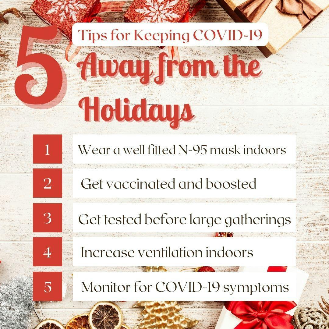 5 tips on how immunocompromised people can stay safe from COVID-19 during the holidays