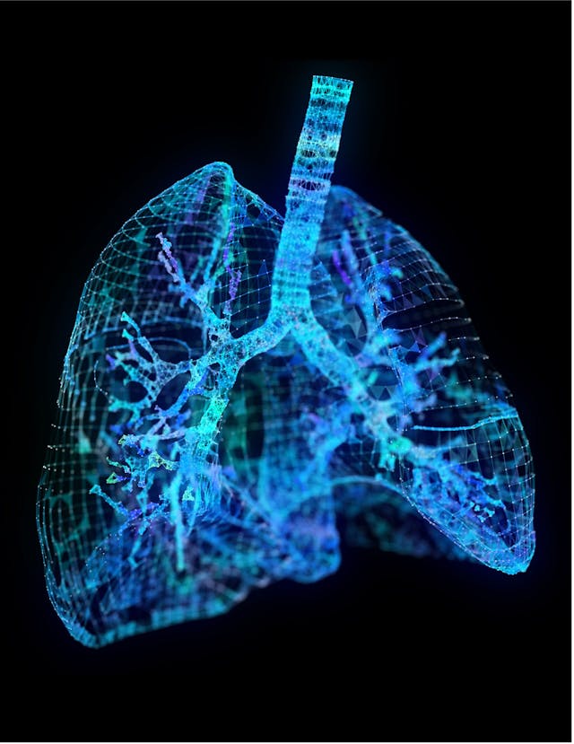 futuristic image of lungs