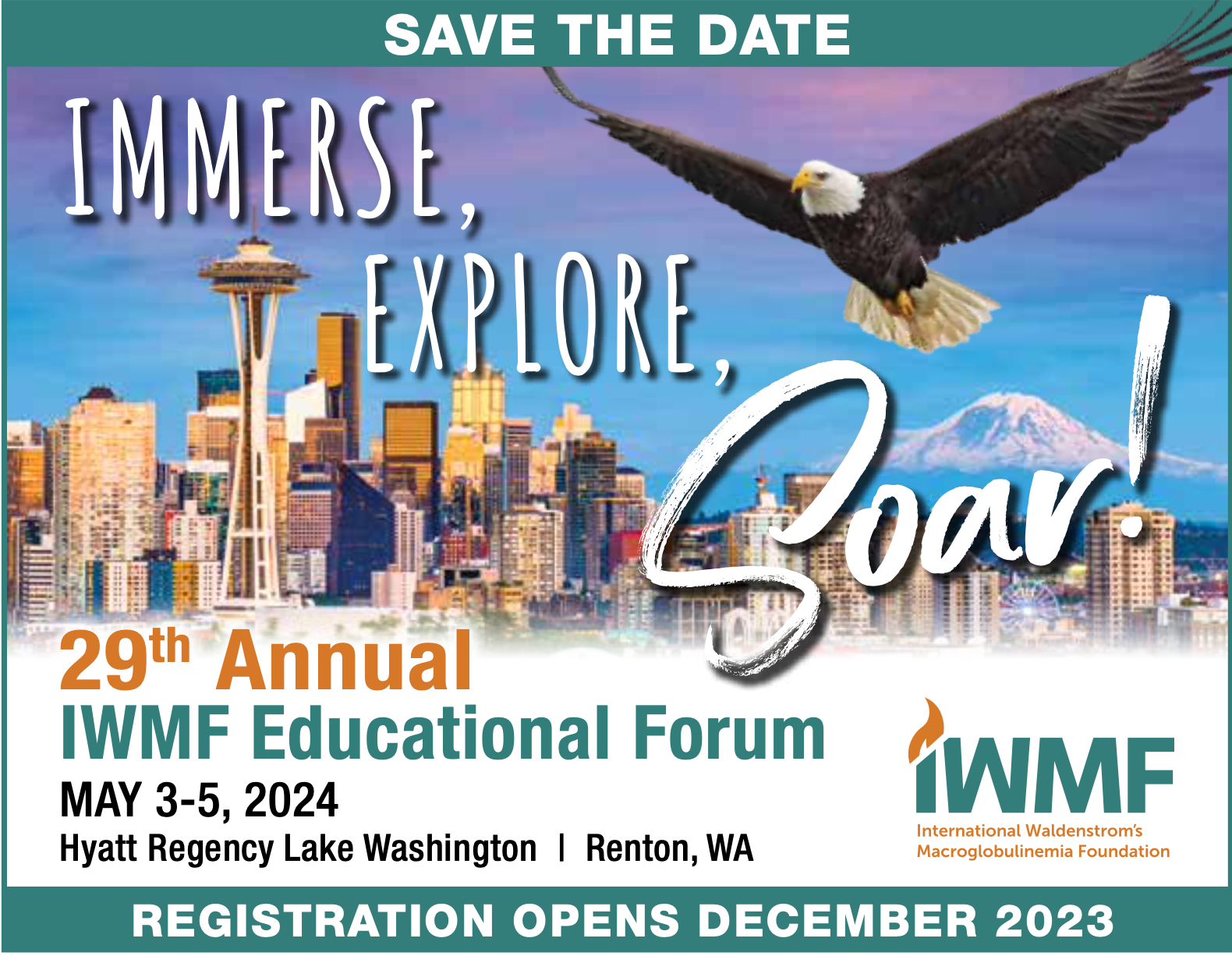 2024 IWMF Patient Educational Forum:  Immerse, Explore, Soar!