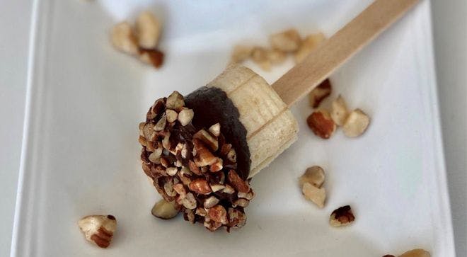 Summer Snacktime: Dark Chocolate Frozen Banana Bites Recipe