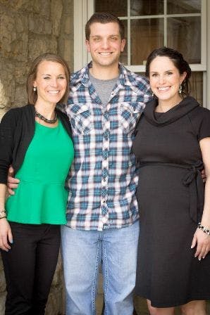 Lindsay and Tony Giannobile with their surrogate, Kristen Keighley